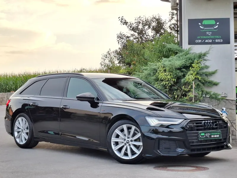 Črn Audi A6 po poliranju