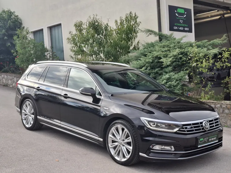 Črn VW Passat po poliranju
